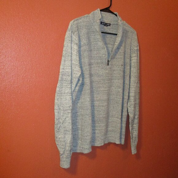 Michael Kors Woman X Large Gray Zip Front Warm Long Sleeve Pullover Sweater - Picture 2 of 7